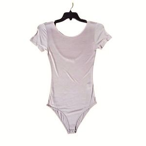Amomento rayon plunge back bodysuit NWOT